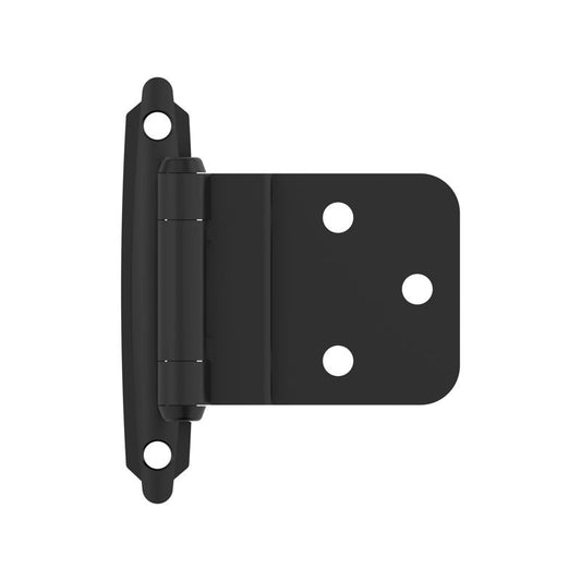 Amerock 2-15/79 in. W X 2-3/4 in. L Matte Black Steel Inset Hinge 2 pk