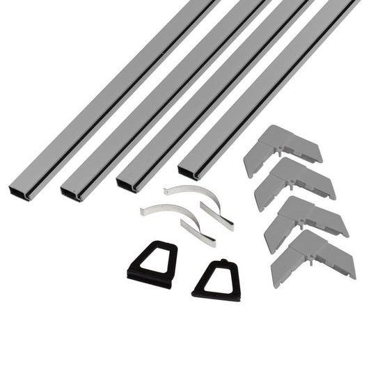 Phifer Wire Mill Gray Aluminum 5/16 in. W X 48 in. L Screen Frame Kit 12 pk