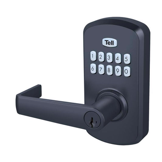 Tell Matte Black Steel Electronic Keypad Entry Lock
