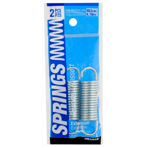 HILLMAN 2.25 in. L X 3/4 in. D Extension Spring 543032 2 pk