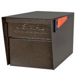 Mail Boss Mail Manager Street Safe Galvanized Steel Post Mount Bronze Locking Mailbox