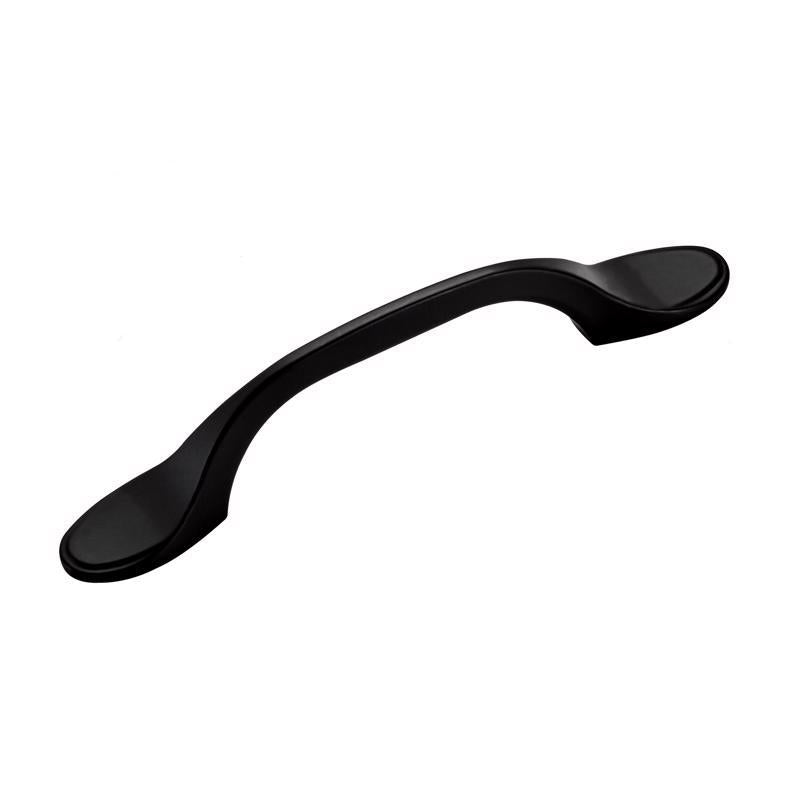 Amerock Transitional Arch Cabinet Pull 3 in. Matte Black Black 1 pk