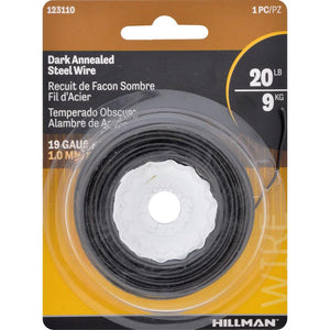 HILLMAN 50 ft. L Black Annealed Steel 19 Ga. Hobby Wire 123110-N, Pack of 10