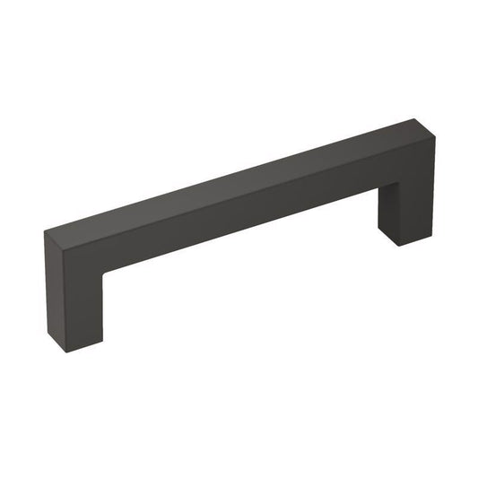 Amerock Monument Contemporary Bar Cabinet Pull 3-3/4 in. Matte Black Black 1 pk