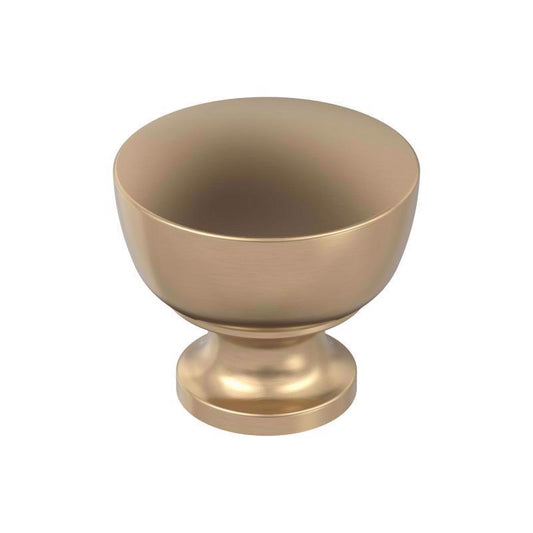 Amerock Chalice Transitional Round Cabinet Knob 1.25 in. D 1.25 in. Champagne Bronze 1 pk