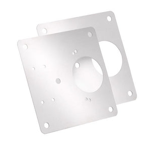 Amerock 3 in. W X 3 in. L Satin Nickel Silver Steel Cabinet Hinge BP9243PLT 2 pk