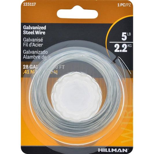 HILLMAN 100 ft. L Galvanized Steel 28 Ga. Hobby Wire