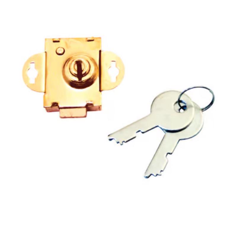 ATC Brass Plated Steel Counter Clockwise Mailbox Lock 2