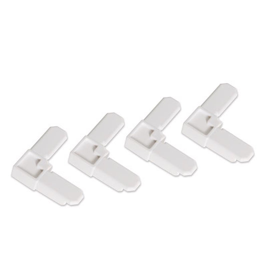M-D Building Products White Plastic Frame Corners 7/16 in. H 4 pk