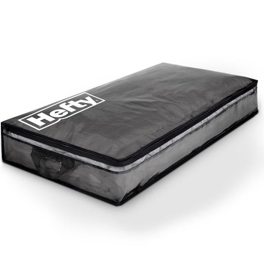 Hefty Underbed Black/Clear Storage Bag 6 in. H X 39 in. W X 20 in. D