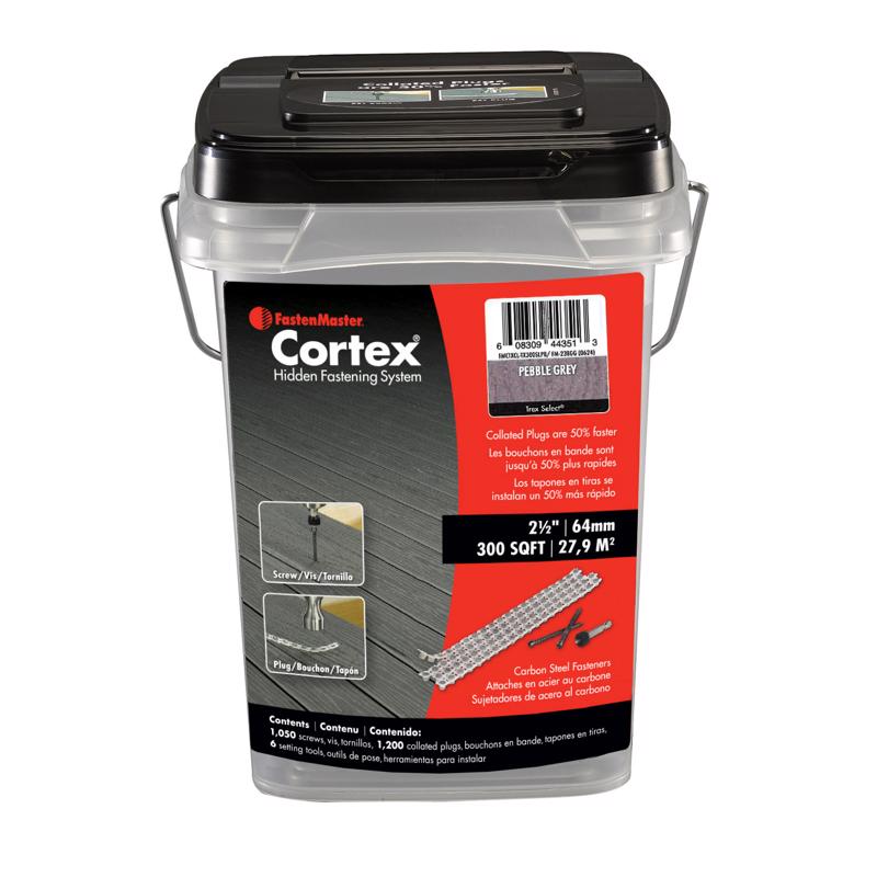 FastenMaster Cortex 2 1/2 in. L Pebble Torx Ttap Button Head Composite Deck Screws 1050 pk