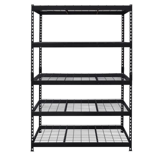 Ar Shelving HD Metal 72 in. H X 48 in. W X 24 in. D Steel 5-Tier Shelving Unit
