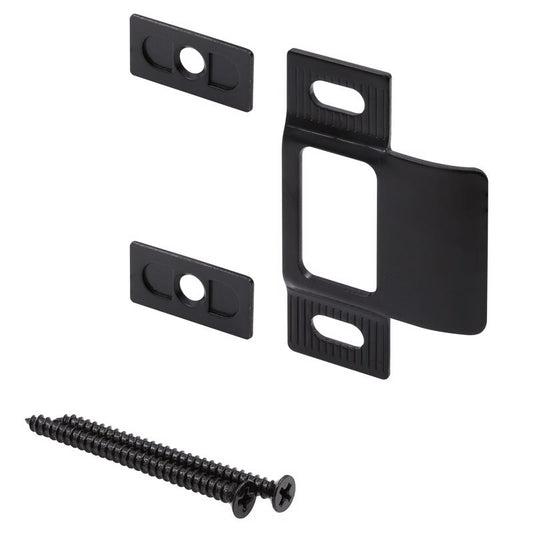 Prime-Line Black Metal Door Strike 1 pc