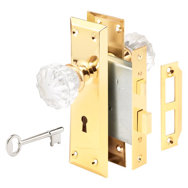 Prime-Line Deadbolt and Passage Door Knob 1.75 in.