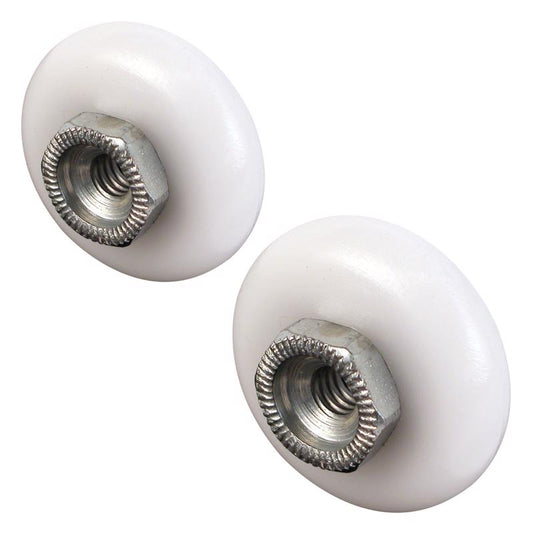 Prime-Line 3/4 & 7/8 in. D White Nylon/Steel Shower Door Roller 4 pk