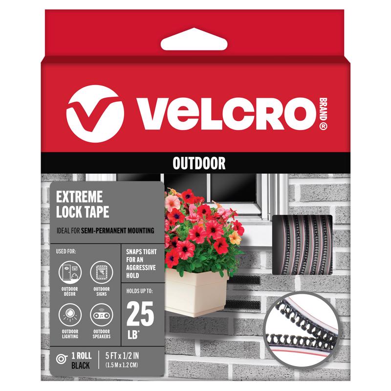 VELCRO Brand Large Nylon Hook and Loop Fastener 5 ft. L 1 pk