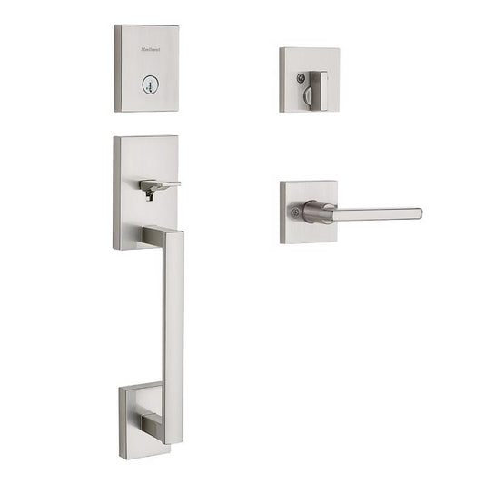 Kwikset San Clemente Satin Nickel Entry Handleset 1.75 in.