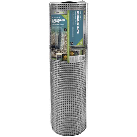 YardGard 36 in. H X 100 ft. L Galvanized Steel Hardware Cloth 1/2 in.