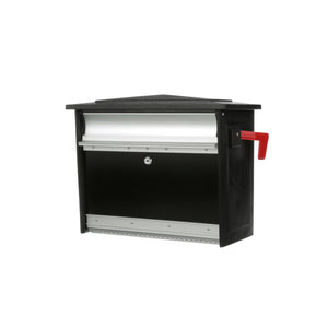 Architectural Mailboxes Mailsafe Contemporary Aluminum Wall Mount Black Locking Mailbox MSK00BAM