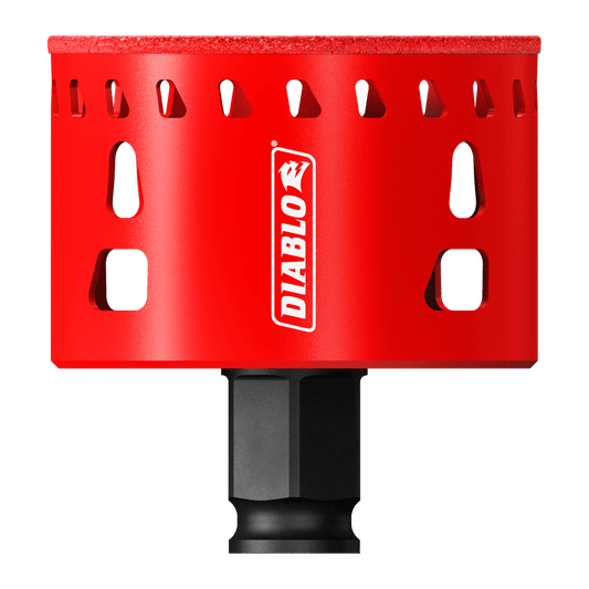 Diablo 2-1/2 in. Diamond Grit 5.52 in. L X 1/4 in. D Hole Saw