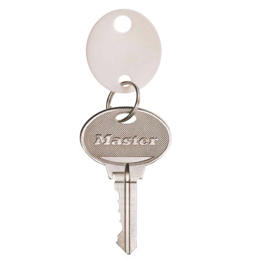 Master Lock Plastic White Round Key Tag