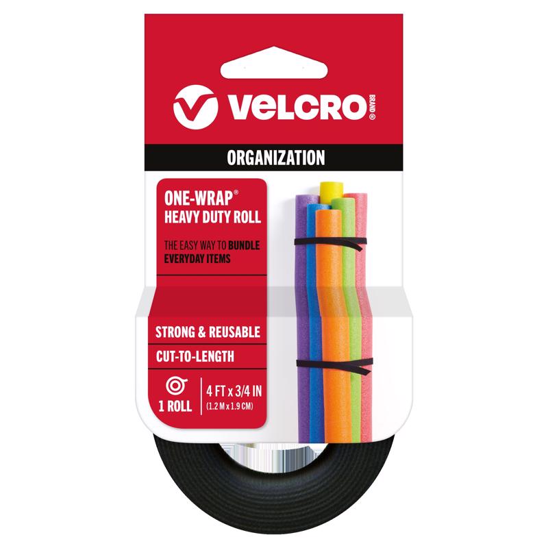 VELCRO Brand ONE-WRAP Small Nylon Ties 48 in. L 1 pk