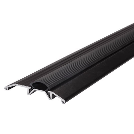 M-D Building Products 0.75 in. H X 3.75 in. W X 36 in. L Aluminum/Vinyl Deluxe Low Threshold Bronze