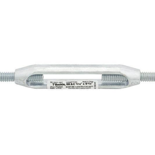 Hampton Zinc-Plated Aluminum/Steel 0.268 in. D Turnbuckle 275 lb 6-5/8 in. L