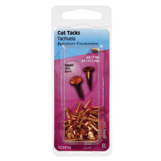 HILLMAN No. 10 X 5/8 in. L Copper Cut Tacks 0.5 pk