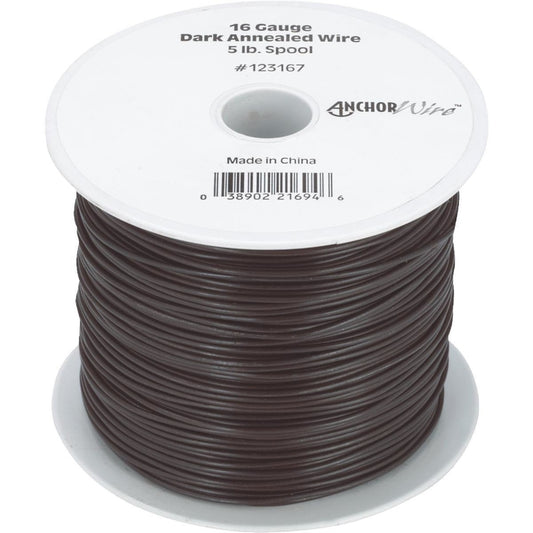 HILLMAN Anchor Wire Black Annealed Steel 16 Ga. Mechanics Wire