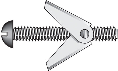 HILLMAN Fas-N- Tite 1/8 in. D X 3 in. L Truss Zinc-Plated Steel Toggle Bolt 1 pk