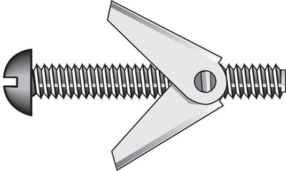 HILLMAN Fas-N- Tite 3/16 in. D X 4 in. L Round Zinc-Plated Steel Toggle Bolt 1 pk
