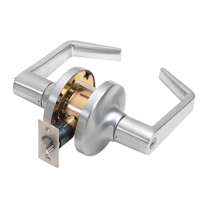 Tell Cortland Satin Chrome Entry Door Knob 2 in.