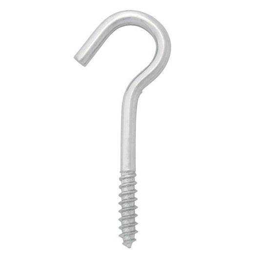 Hampton Small Zinc-Plated Silver Steel 2-1/2 in. L Ceiling Hook 45 lb 1 pk