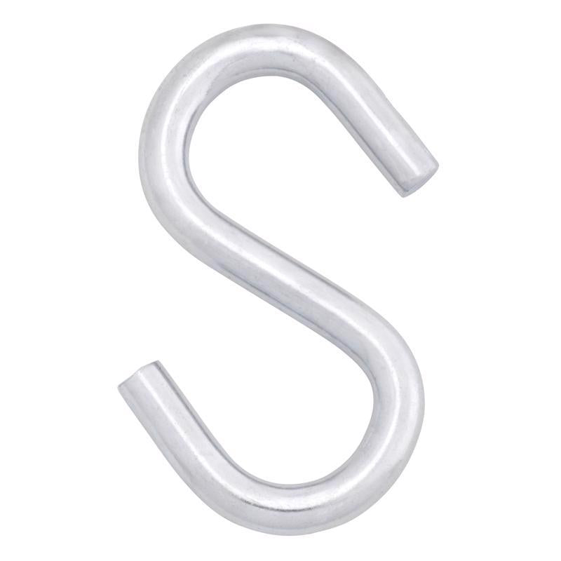 Hampton Medium Zinc-Plated Silver Steel 3.25 in. L S-Hook 240 lb 1 pk