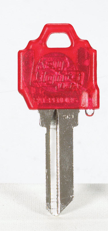 Giant Concepts LLC Keylights Red Head House Key Blank w/Flashlight Single For Schlage/Baldwin Locks