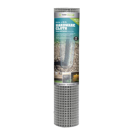 YardGard 24 in. H X 25 ft. L Galvanized Steel Hardware Cloth 1/2 in.