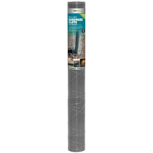 YardGard 36 in. H X 25 ft. L Galvanized Steel Hardware Cloth 1/4 in.