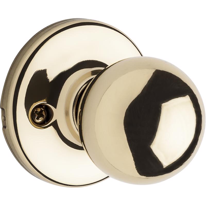 Kwikset Polo Polished Brass Dummy Knob