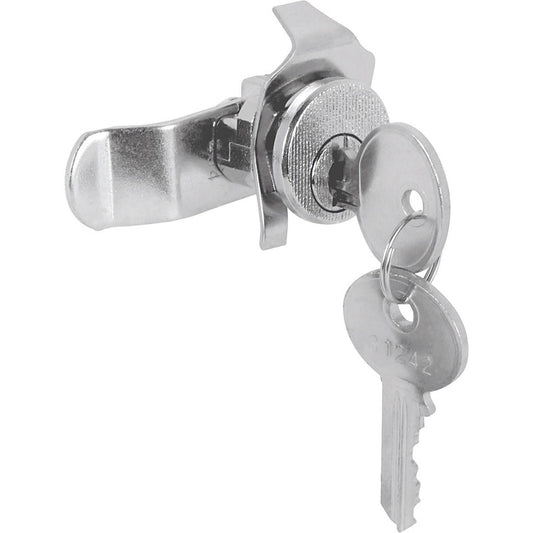 Prime-Line Brushed Nickel Steel Counter Clockwise Mailbox Lock For Bommer 2