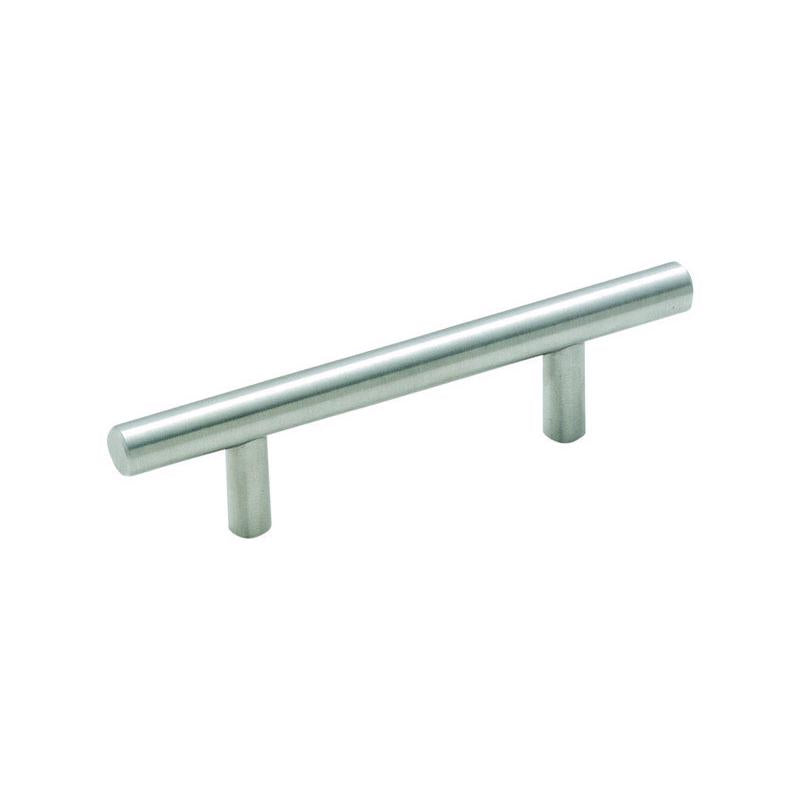 Amerock Contemporary Bar Cabinet Pull 3 in. Stainless Steel Silver 1 pk