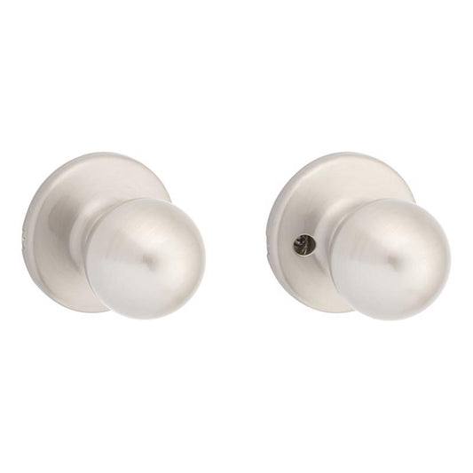 Kwikset Polo Satin Nickel Passage Lockset 1-3/4 in.