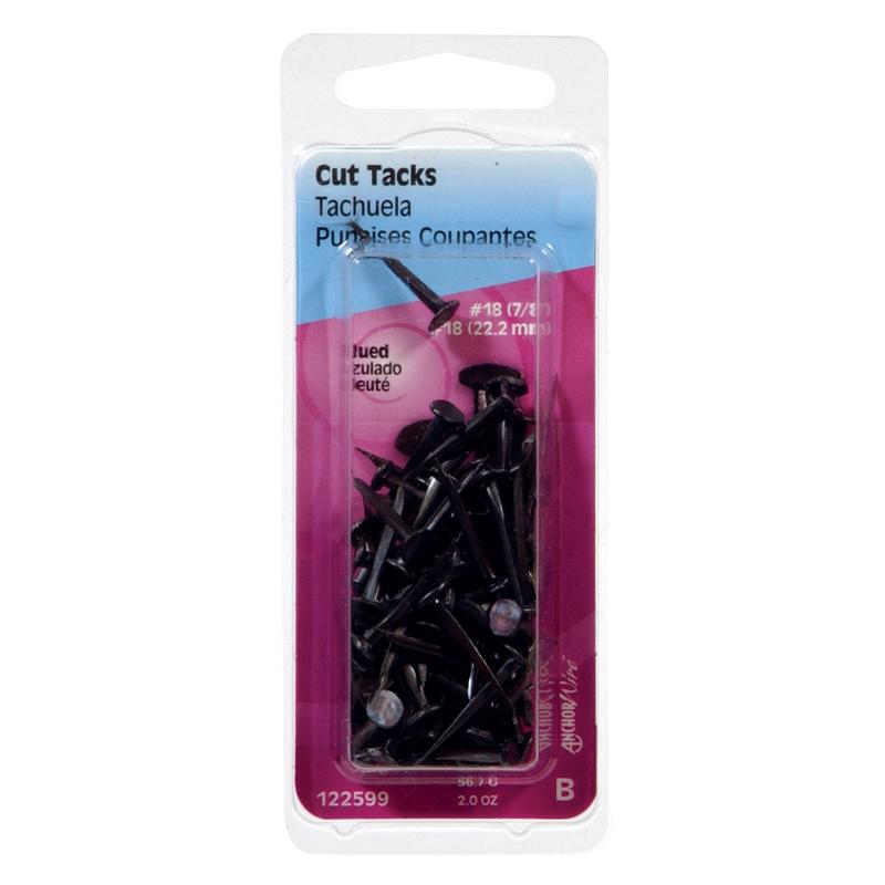 HILLMAN Anchor Wire No. 18 X 7/8 in. L Blue Steel Cut Tacks 1 pk
