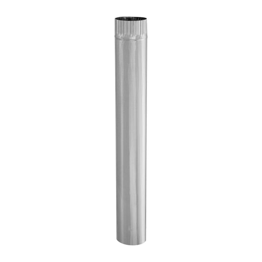 Imperial 3 in. D X 24 in. L Galvanized Steel Furnace Pipe