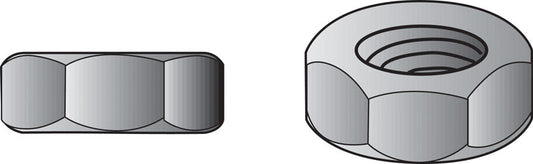 HILLMAN 5/16 in. Zinc-Plated Steel USS Hex Nut 1 pk
