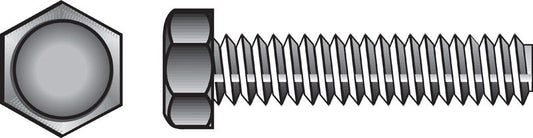 HILLMAN 3/8 in. D X 4 in. L Zinc Plated Steel Hex Tap Bolt 50 pk