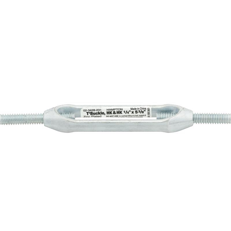 Hampton Zinc-Plated Aluminum/Steel 0.207 in. D Turnbuckle 160 lb 5-3/8 in. L