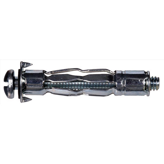 HILLMAN 1/4 in. D X 2.35 in. L Steel Pan Head Hollow Wall Anchors 2 pk
