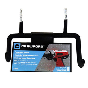 Crawford Black Steel 4.3 in. Power Drill Hanger SHDH 1 pk