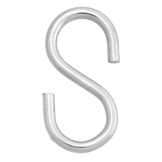 Hampton Medium Zinc-Plated Silver Steel 2.125 in. L S-Hook 55 lb 1 pk